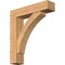 Ekena Millwork Thorton Block Smooth Bracket w/ Offset Brace, Western Red Cedar, 7 1/2"W x 32"D x 36"H BKT0806X32X36THR05SWR - alternate 1